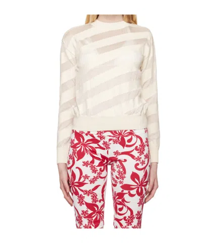 GIMAGUAS WHITE ZEBARA SWEATER