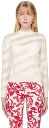 Gimaguas Zebara Striped Jumper In White