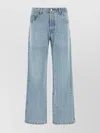 Gimaguas Wide-leg Jeans With Belt Loops And Pockets In Blue