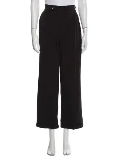 Pre-owned Gimaguas Wide Leg Pants In Black
