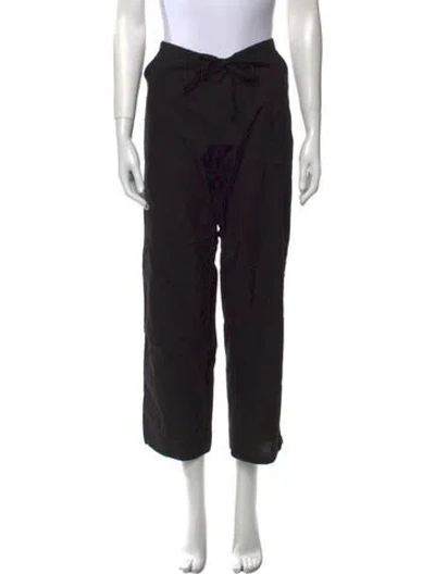 Pre-owned Gimaguas Wide Leg Pants In Black