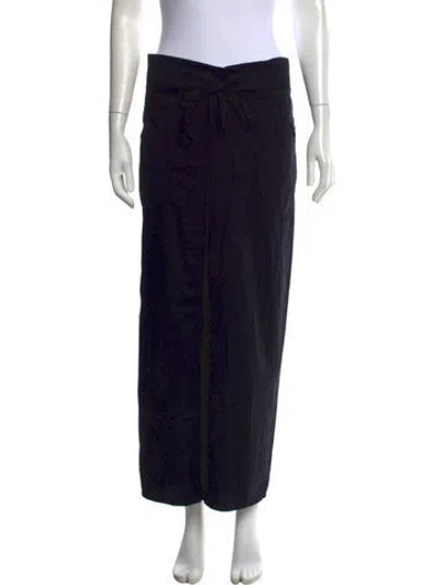 Pre-owned Gimaguas Wide Leg Pants In Black