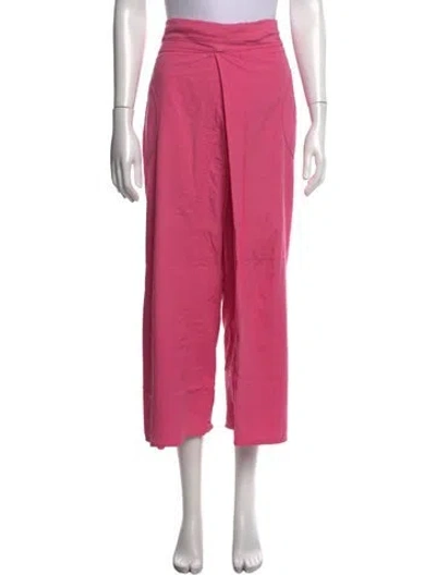 Pre-owned Gimaguas Wide Leg Pants In Pink