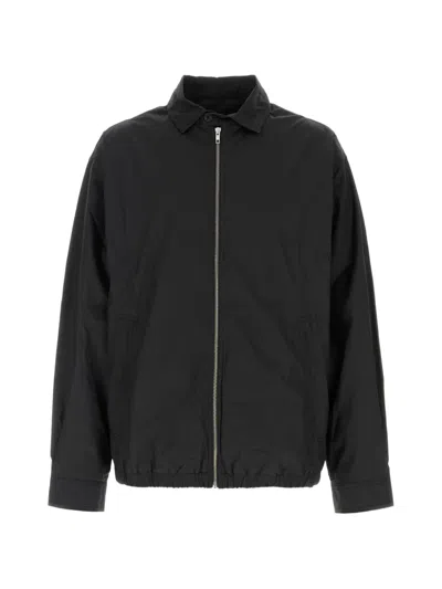 Gimaguas William Cotton Jacket Collared Neck In Black