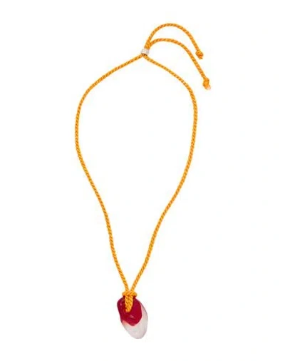 Gimaguas Woman Necklace Red Size - Textile Fibers