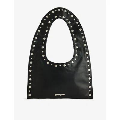 Gimaguas Womens Black Franca Mini Leather Shoulder Bag