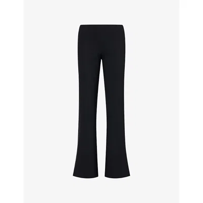 Gimaguas Womens Black Lula Straight-leg Woven Trousers