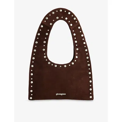 Gimaguas Womens Brown Franca Mini Leather Shoulder Bag