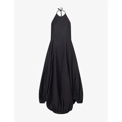 Gimaguas Womens Samba Halter Cotton Maxi Dress Black