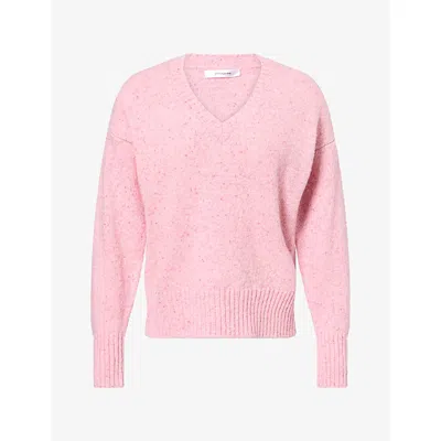 Gimaguas Womens Yuna Wool-blend Jumper Pink Xs