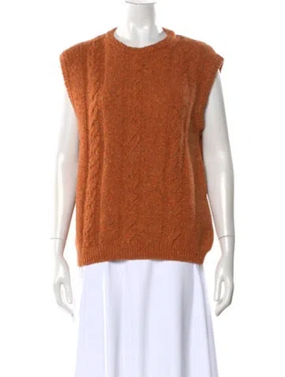 Pre-owned Gimaguas Wool Crew Neck Sweater In Orange