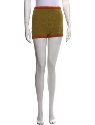 Pre-owned Gimaguas Wool Mini Shorts In Orange