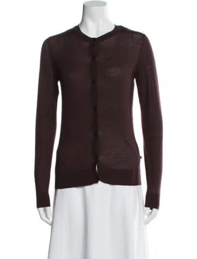 Pre-owned Gimaguas Wool Scoop Neck Sweater In Brown