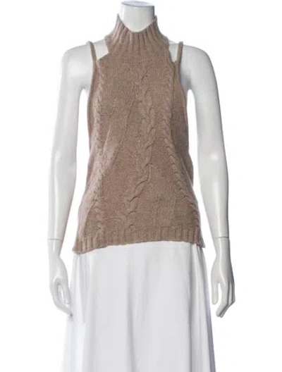 Pre-owned Gimaguas Wool Turtleneck Sweater In Neutrals