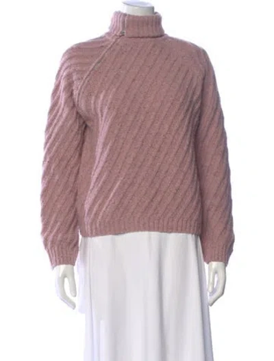 Pre-owned Gimaguas Wool Turtleneck Sweater In Pink