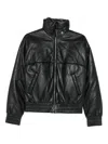 Gimaguas Zip-up Smocked Jacket In Black