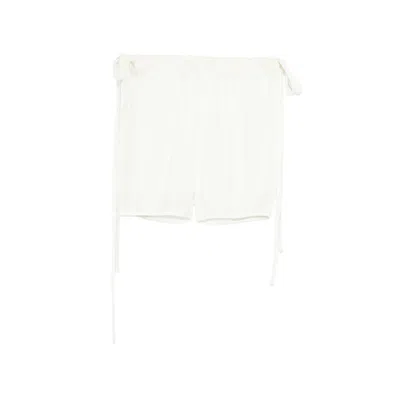Gimaguas Zoe Drawstring Shorts In White