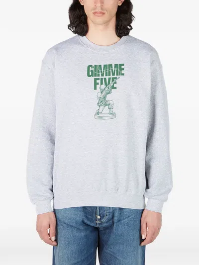 Gimme 5 Soldier Crew-neck Sweatshirt In Gray