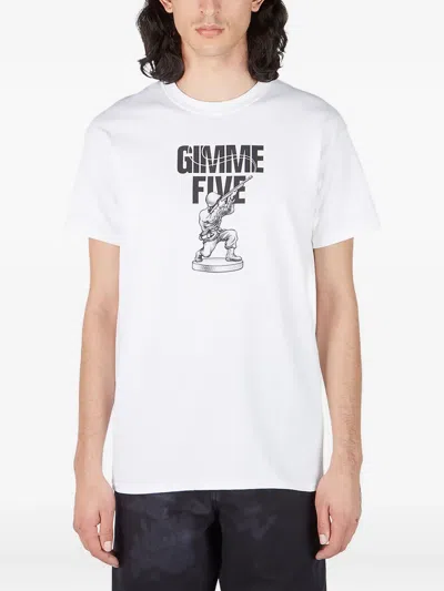 Gimme 5 Soldier Graphic-print Crew-neck T-shirt In White