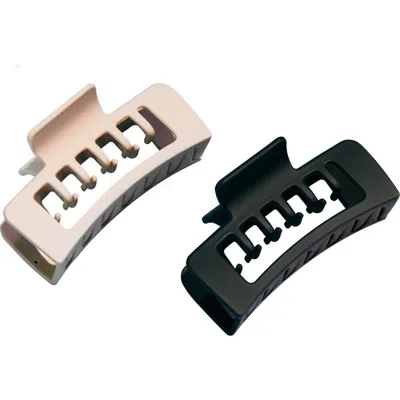 Gimme Beauty Double Claw Clip Duo In Black