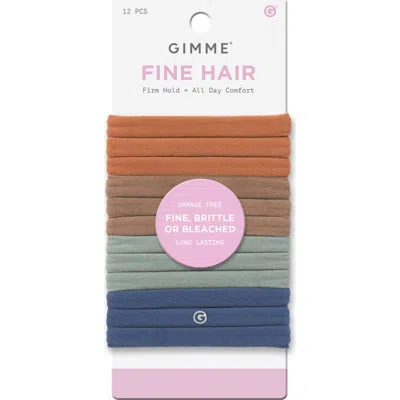 Gimme Beauty Fine Fit Hair Bands In Gray
