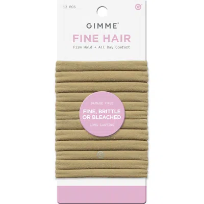 Gimme Beauty Fine Fit Hair Bands In Neutral