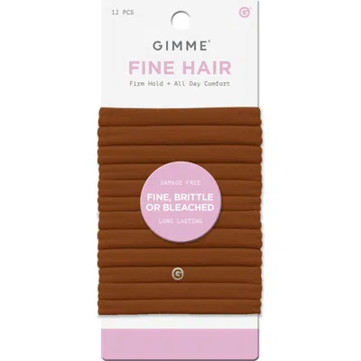 Gimme Beauty Fine Fit Hair Bands In Pink