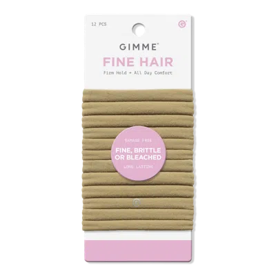Gimme Beauty Fine Hair Bands - Dark Blonde In Brown