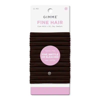 Gimme Beauty Fine Hair Bands - Dark Brown