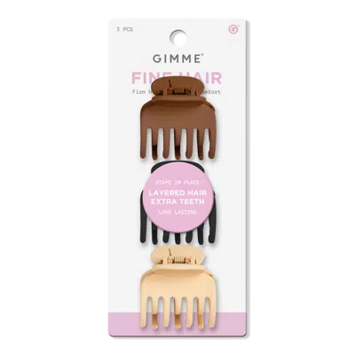 Gimme Beauty Fine Hair Double Teeth Claw Clip