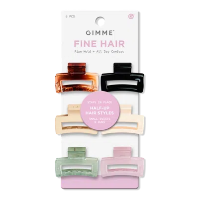 Gimme Beauty Fine Hair Small Rectangles Claw Clip