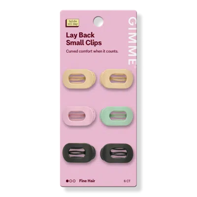 Gimme Beauty Flat Lay Mini Claw Clip For Fine Hair In Pink
