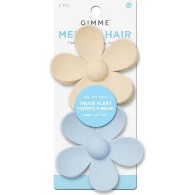 Gimme Beauty Flower Claw Clip Duo In Multi