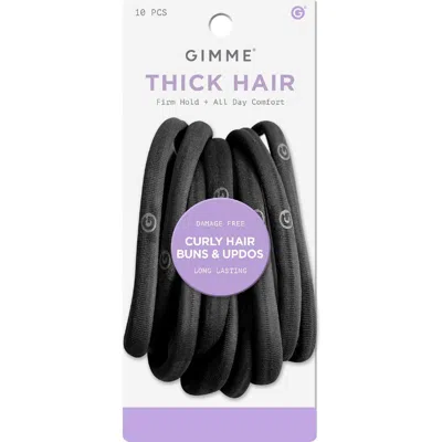 Gimme Beauty Long Hair Seamless Hair Bands In Black
