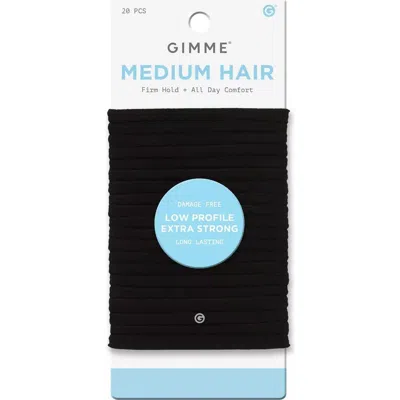 Gimme Beauty Low Profile Hair Bands In Black