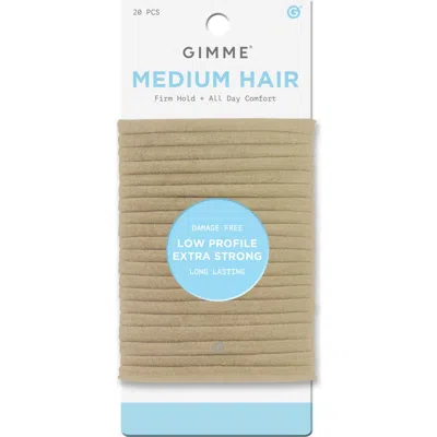 Gimme Beauty Low Profile Hair Bands In Metallic