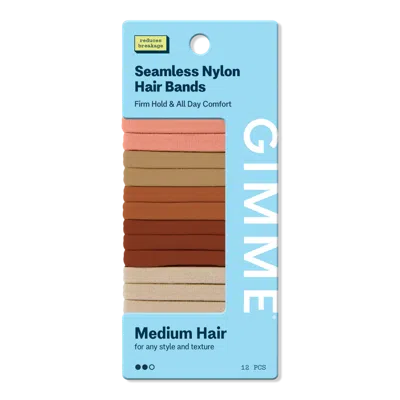 Gimme Beauty Medium Hair Bands - Warm In Orange