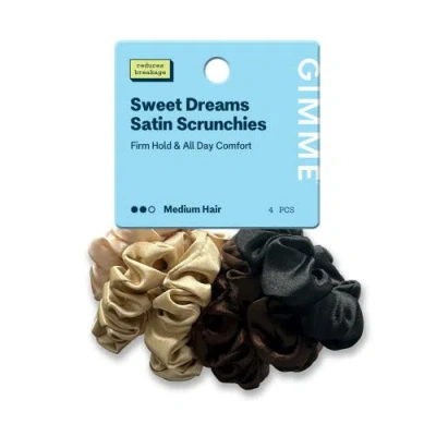 Gimme Beauty Medium Satin Scunchies In Multi
