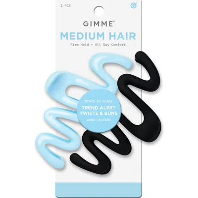 Gimme Beauty Medium Squiggle Claw Clip In Multi