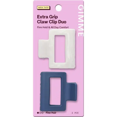 Gimme Beauty Square Extra Grip Claw Clip In Multi