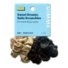 Gimme Beauty Sweet Dreams Satin Hair Scrunchies For Medium Hair - Brown/black In Multi