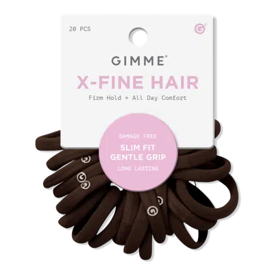 Gimme Beauty X-fine Hair Bands - Dark Brown