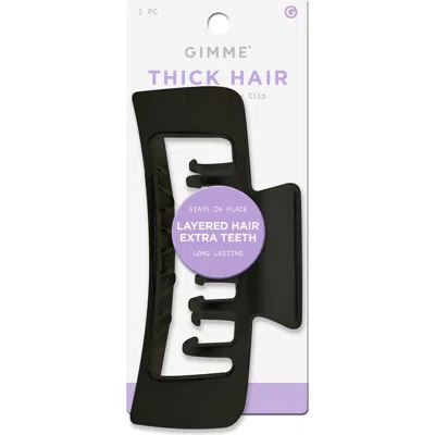 Gimme Beauty Xl Rectangle Claw Clip For Thick Hair In Black