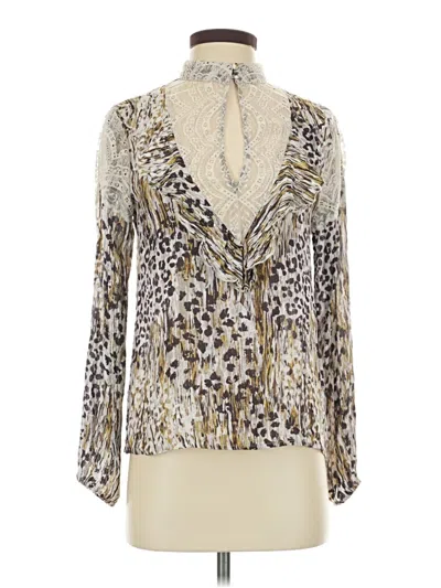Pre-owned Gimmicks Long Sleeve Blouse In Silver