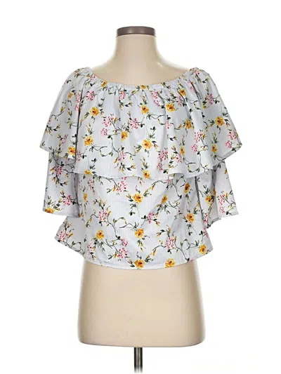 Pre-owned Gimmicks Short Sleeve Blouse In Gray