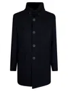 Gimos Single-breasted Coat In Blue