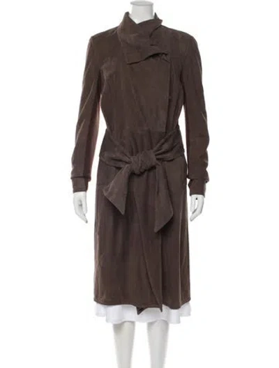 Pre-owned Gimo's Italiana Coat In Brown