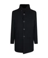 Gimos Single-breasted Coat In Black