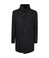 Gimos Single-breasted Coat In Black