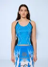 Gina Corrieri Racer Vest In Blue